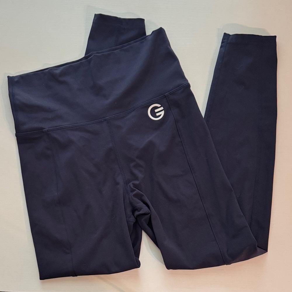 Navy Blue High-Waisted Leggings